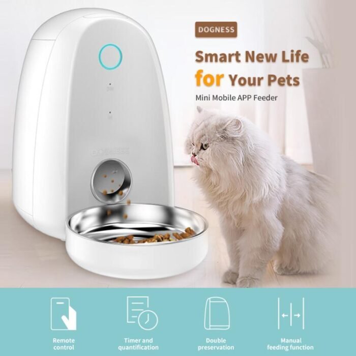 2L Automatic WiFi Smart App Feeder Food Dispenser for Small Dog Cat Pet